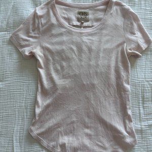 Chaser knotted cage back short sleeve shirt